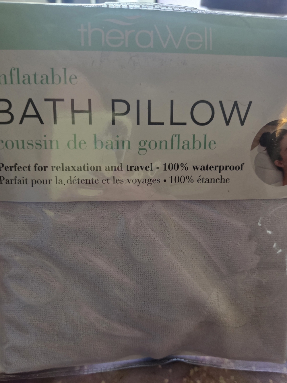 inflatable bath pillow